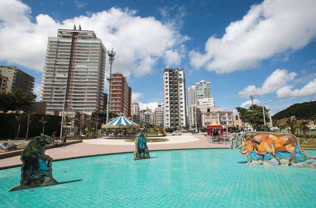 Praça Duque de Caxias em Praia Grande