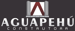 logo branco Aguapehú Construtora