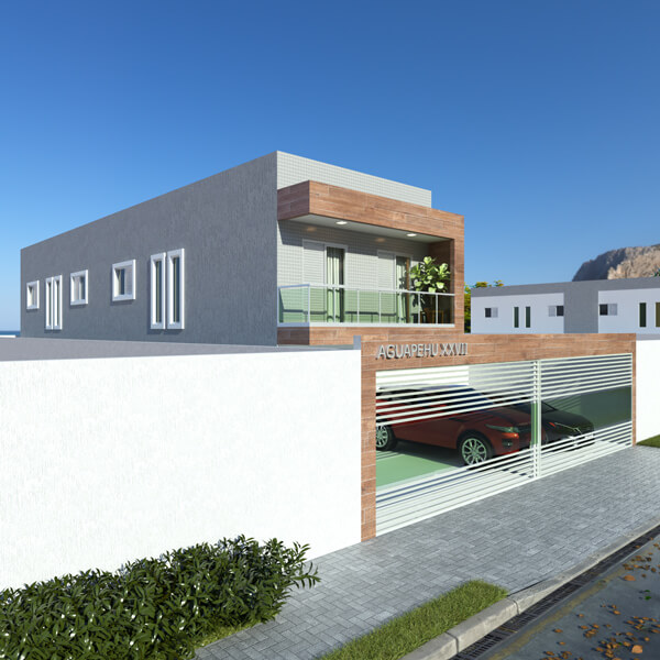 condominio-aguapehu-xxvii-mongagua-fachada-2 Condomínio Aguapehú XXVII em Mongaguá